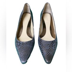 Calvin Klein, Faux snake skin petite heel.